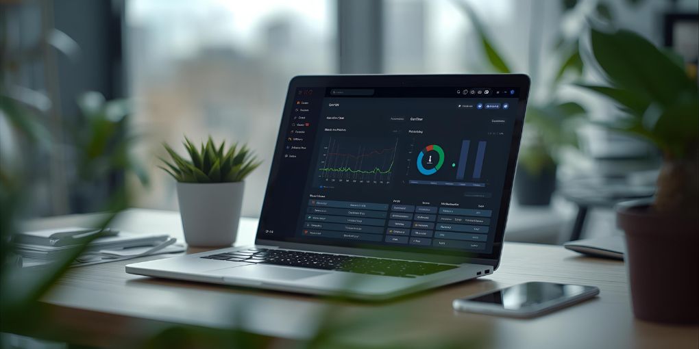 Abstrakte Visualisierung eines Datenflusses zwischen zwei Servern oder Systemen.